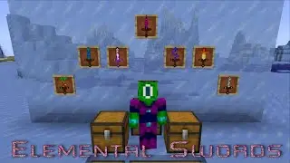 Minecraft_обзор мода Еlemental Swords