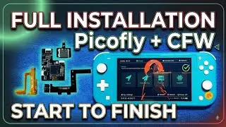 Nintendo Switch Lite Picofly RP2040 Modchip Installation + Full CFW Setup | ASMR