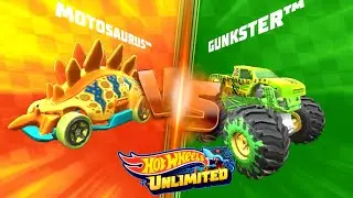 HOT WHEELS UNLIMITED 2 - Motosaurus Vs Monster Trucks