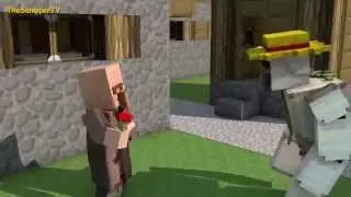 Анимация Майнкрафт  Голем фермер!