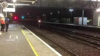 Oliver Cromwell 70013 arriving at Welwyn Garden City 22/10/2013