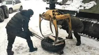 замена шкворней львовского погрузчика