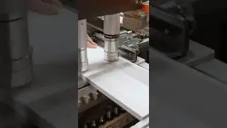 Сверлим отверстия на присадочном станке #мебель