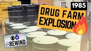 1985 Fire at a horse farm reveals largest cocaine processing lab in the US