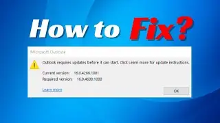 How to Fix 'Outlook Required Update Before it Can Start' Error | HOBI IT