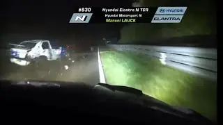 Dacia Logan massive crash at 24 hours Nürburgring 2023