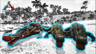 ARK Crystal Isles - Sarcosuchus family