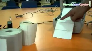 How to change rolls in thermal printer for printing barcode label