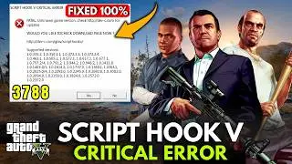 How to Fix Script Hook V Critical Error in GTA 5 | Script Hook V | 3788 March 2026 Update