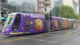 Melbourne trams on Friday the 10th of January 2020