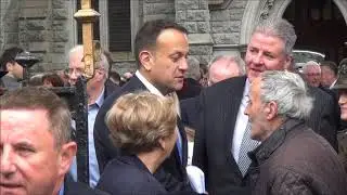 Taoiseach Leo Varadkar Leaves Funeral of Liam Cosgrave