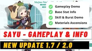 Sayu Genshin Impact - GAMEPLAY, SKILL & STAT | Genshin Impact 2.0