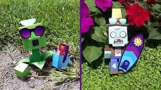 Plants vs. Zombies Paper Craft Time Lapse