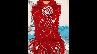 ПРОСТО И ЛЕГКО!!!  Шаль Виноградная Лоза. От начала и до конца. Часть 1.Раппорт с 1-3.