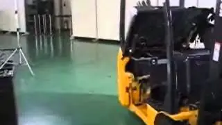 Замена АКБ на электрическом погрузчике KOMATSU