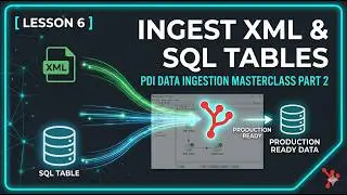 Ingesting XML Files & SQL Database Tables in Pentaho PDI | Lesson 6