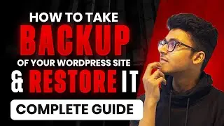 Simple and easiest way to backup your WordPress site | Vivek Mishra