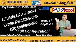 SAP S/4HANA FICO: Changes, Vendor Cash Discounts, and P2P Configuration