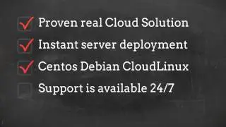 Cloud VPS and VDS Linux Windows WHM cPanel Plesk Centos Debian KVM Service