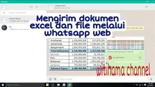 How to send Excel, Video, PDF Files via whatsapp web @Witihama Channel