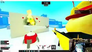 Roblox - Big Paintball - 1st place without nukes! I still am the winner so I get a chicken dinner🍗🍗🍗