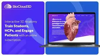 BioCloud 3D Interactive Human Anatomy Web App