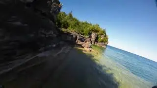 Grotto Flying | Shorline Following | FPV Drone