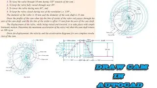 How to draw cams example 3 in khurmi reference