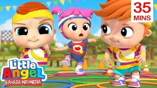 Lomba Lari Tim Apel Lawan Tim Pisang 🍎🍌Kartun Anak | Little Angel Bahasa Indonesia