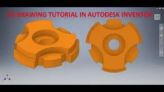 3d drawing Practice Tutorial in Autodesk Inventor || Inventor tutorials 