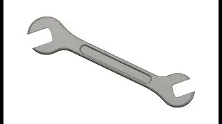 Practice drawing Fusion360 - Making a 3D spanner