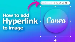 How to add hyperlink to image in Canva