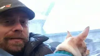 Yoda and I on the tube again.