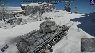 War Thunder.  Ис 2.  Случайный аркадный бой. Запись с повтора.