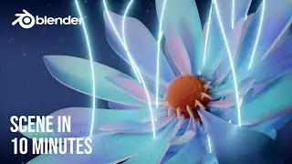 How to make such a scene in 10 minutes in Blender
