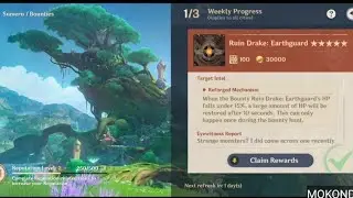 Genshin Impact 3.0 - Sumeru bounties Weekly Progress: Ruin Drake Earth guard