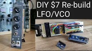[ $7 Re-build ] DIY eurorack modular synth LFO/VCO with arduino nano & AD9833