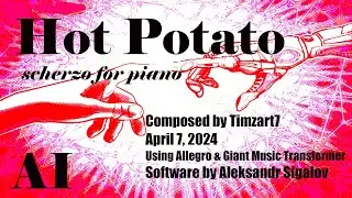 Hot Potato -- scherzo for piano composed with AI