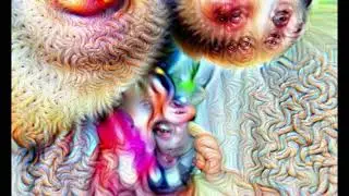 Deep Dream Generator seeks Faces in Lyrics Rendering