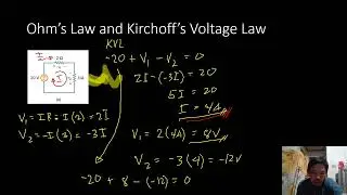 Ohm’s Law and Kirchoff’s Voltage Law Sample Computation