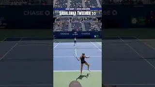 Aryna hits a tweener in practice with Coco Gauff 👀