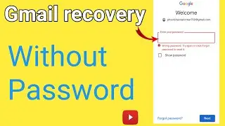 Gmail id recovery without phone number || How to recover email without phone number