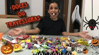 MOSTRANDO OS DOCES QUE GANHEI NO HALLOWEEN DO CONDOMÍNIO