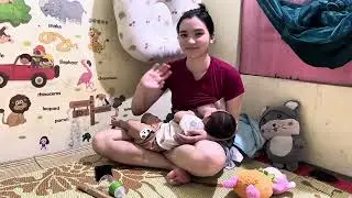 single mother - daily life (how to breastfeed on time vs properly) to ensure baby's health