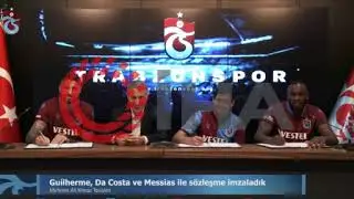 Trabzonspor, Guilherme, Da Costa ve Messias ile sözleşme imzaladı