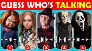 Guess The HORROR MOVIE Character by Their Voice 😱🔪 Ghost Face, Chucky, M3GAN, Freddy and more!