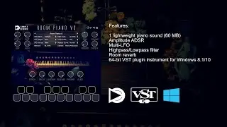 Room Piano v3 Free 64-bit VST plugin instrument for Windows