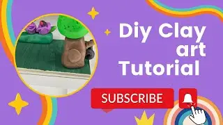DIY DIORAMA CLAY ART TUTORIAL | Nature Theme #art #diy #craft #shortsvideo