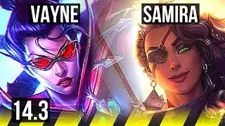 VAYNE & Milio vs SAMIRA & Alistar (ADC) | 10/2/5, Legendary, 400+ games | EUW Master | 14.3