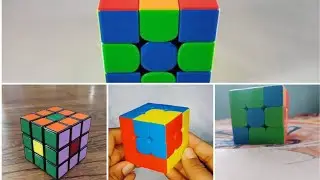 Rubik's cube four awesome pattern maked #video #cube